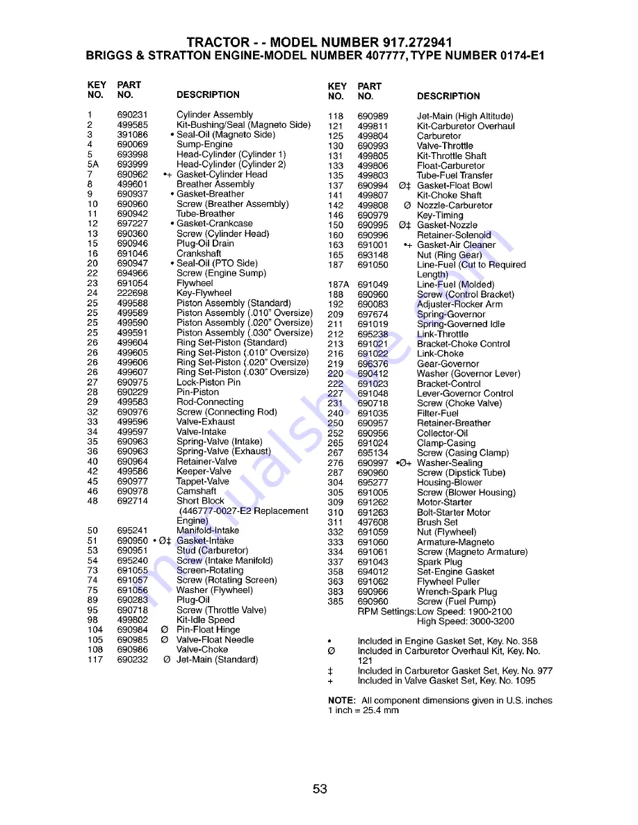 Craftsman 917.272941 Owner'S Manual Download Page 53