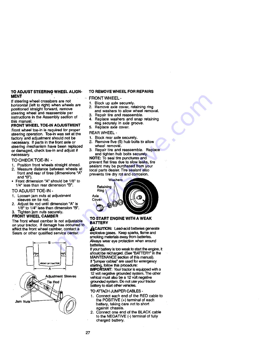 Craftsman 917.272962 Owner'S Manual Download Page 27