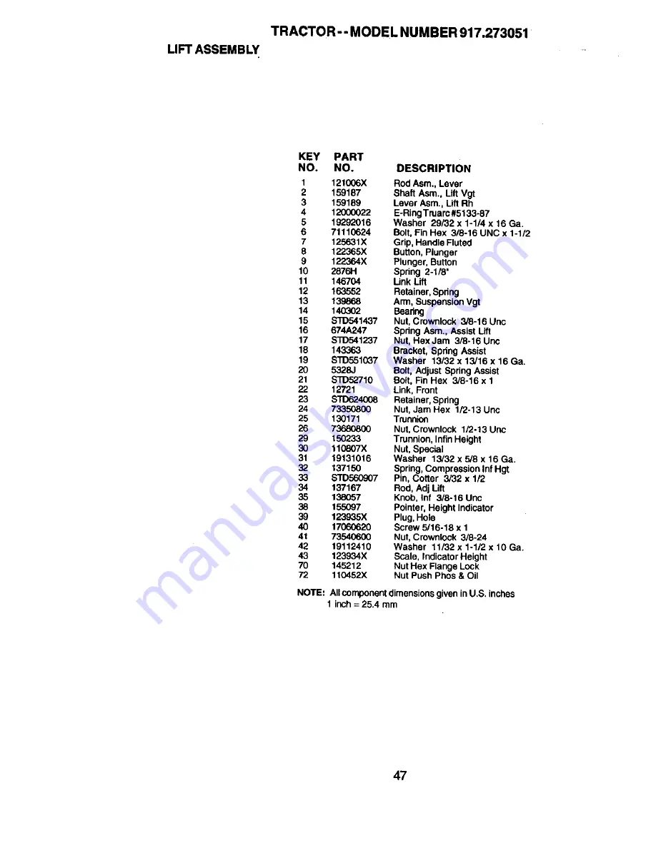 Craftsman 917.273051 Owner'S Manual Download Page 47