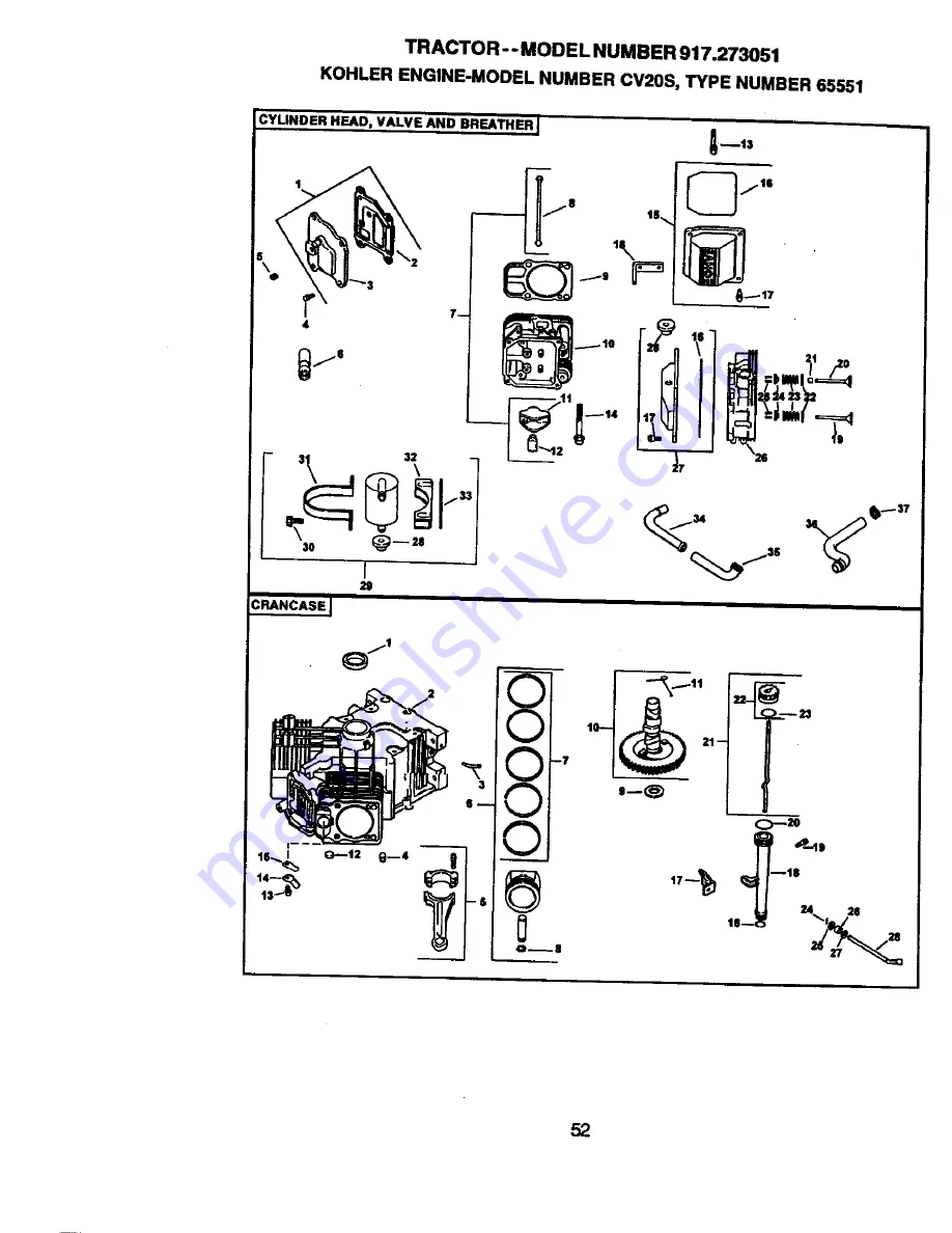 Craftsman 917.273051 Скачать руководство пользователя страница 52