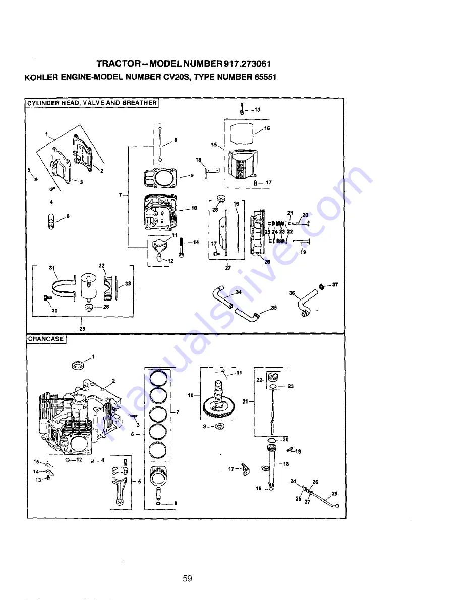 Craftsman 917.273061 Скачать руководство пользователя страница 59