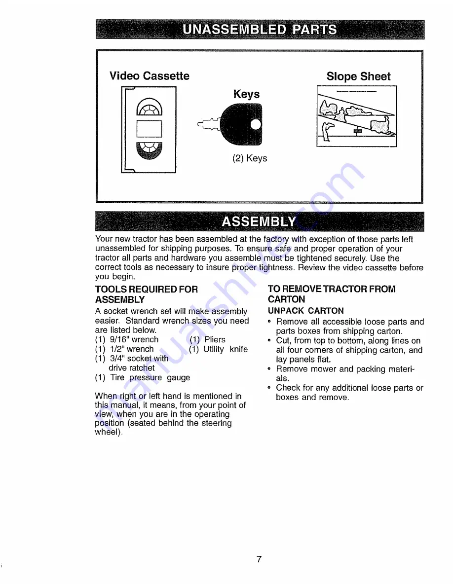 Craftsman 917.273101 Owner'S Manual Download Page 7