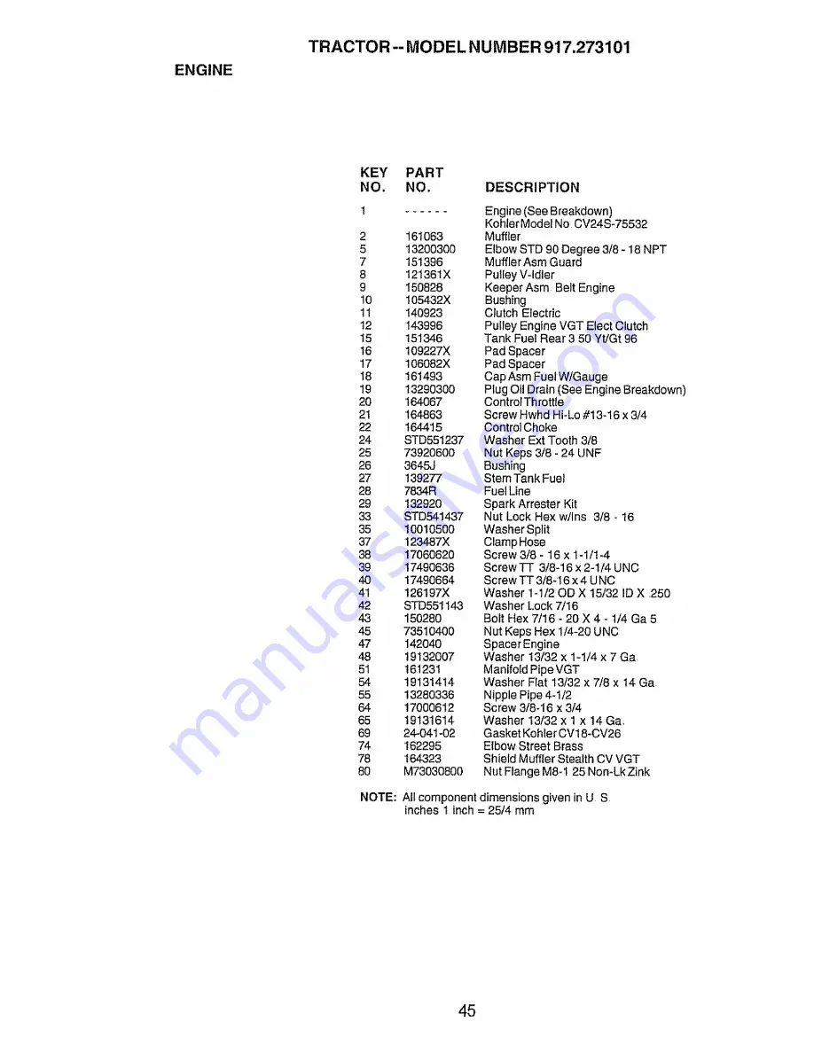 Craftsman 917.273101 Owner'S Manual Download Page 45