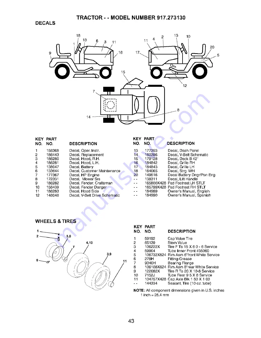 Craftsman 917.273130 Owner'S Manual Download Page 43