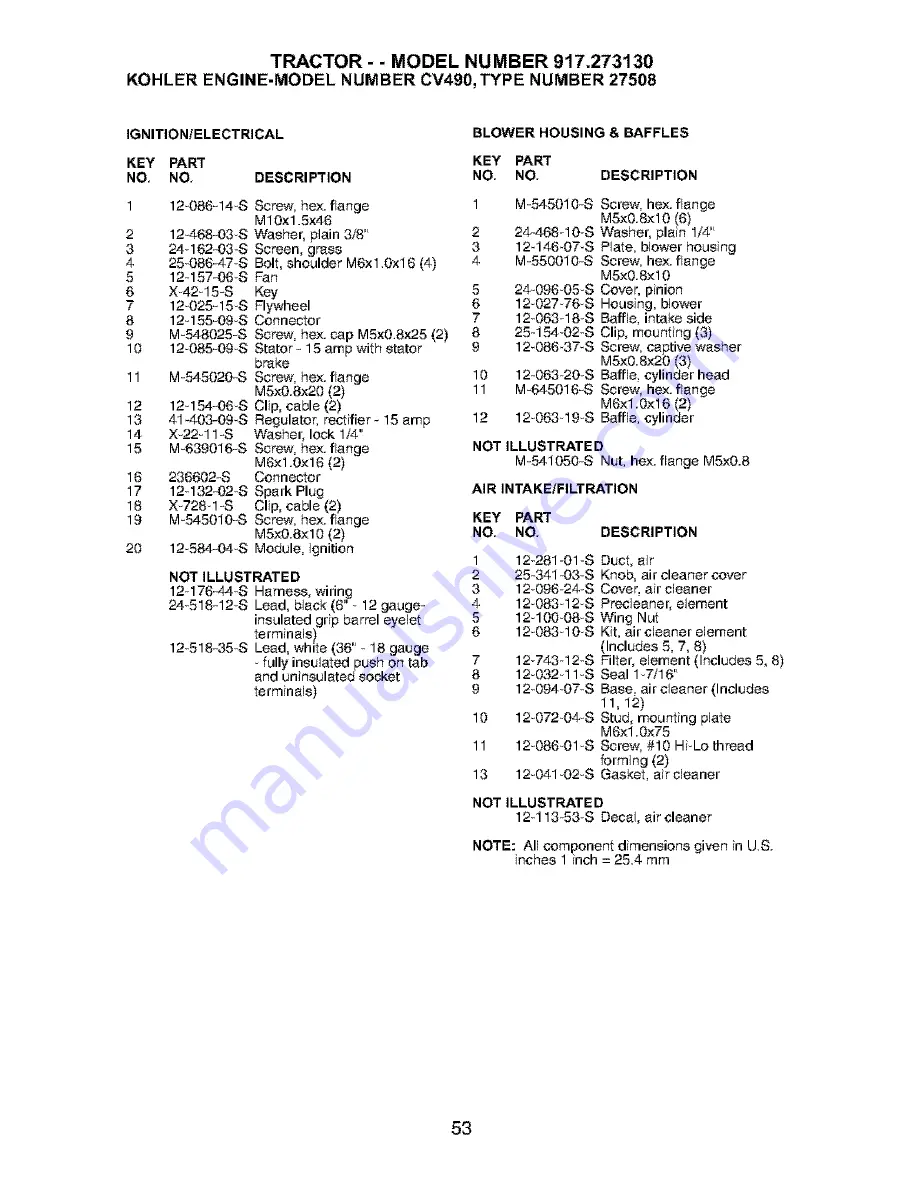 Craftsman 917.273130 Owner'S Manual Download Page 53