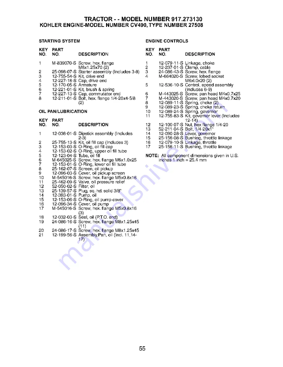 Craftsman 917.273130 Owner'S Manual Download Page 55