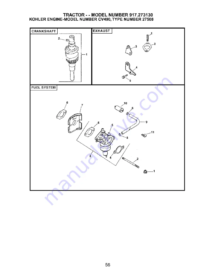 Craftsman 917.273130 Owner'S Manual Download Page 56