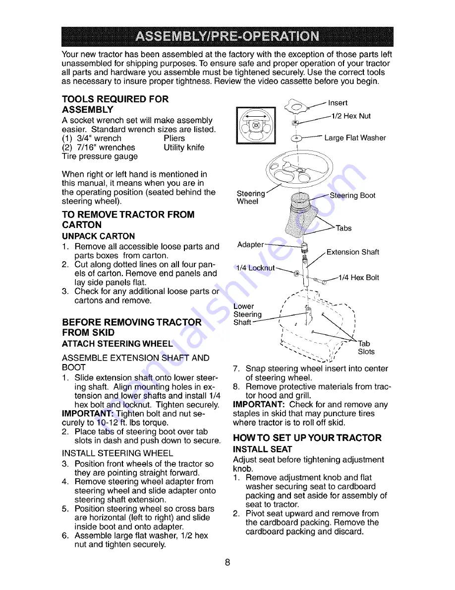 Craftsman 917.273140 Owner'S Manual Download Page 8