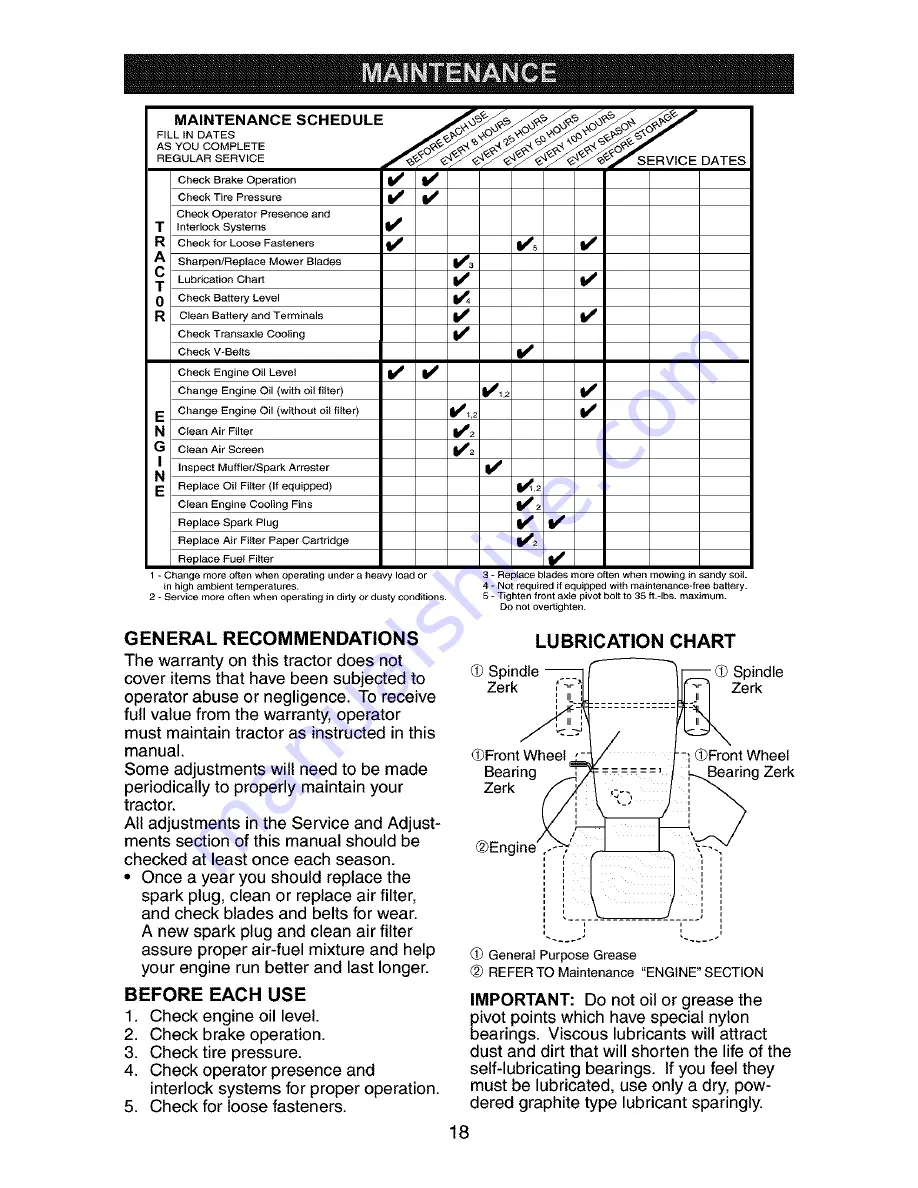 Craftsman 917.273140 Owner'S Manual Download Page 18