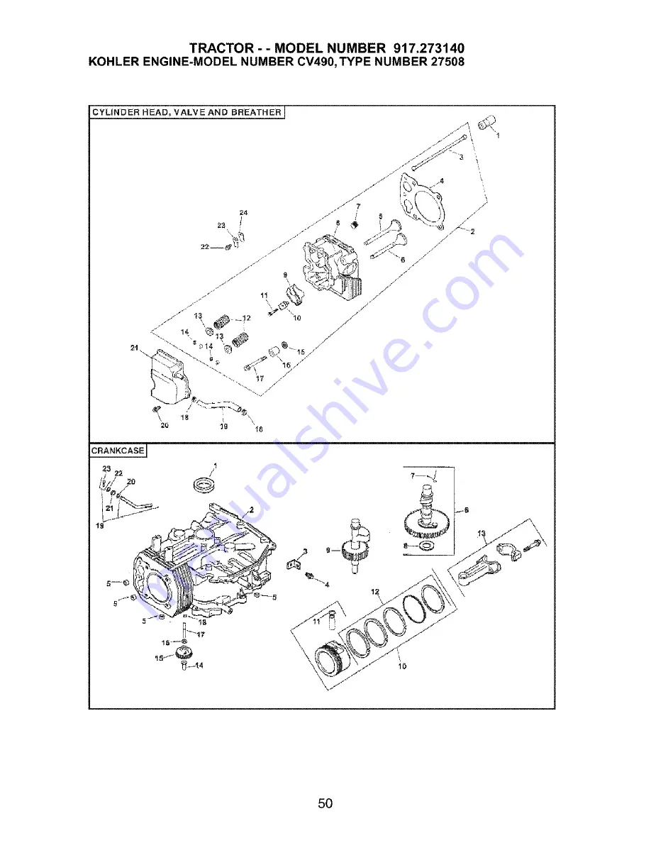 Craftsman 917.273140 Скачать руководство пользователя страница 50