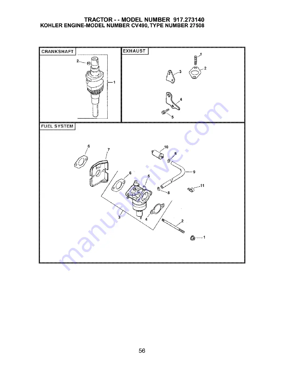 Craftsman 917.273140 Скачать руководство пользователя страница 56