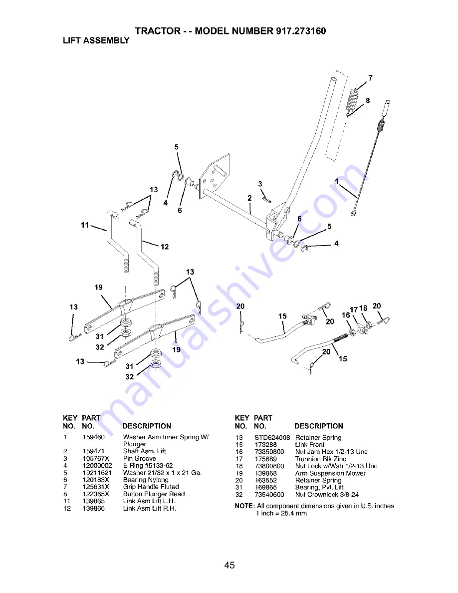 Craftsman 917.27316 Скачать руководство пользователя страница 45