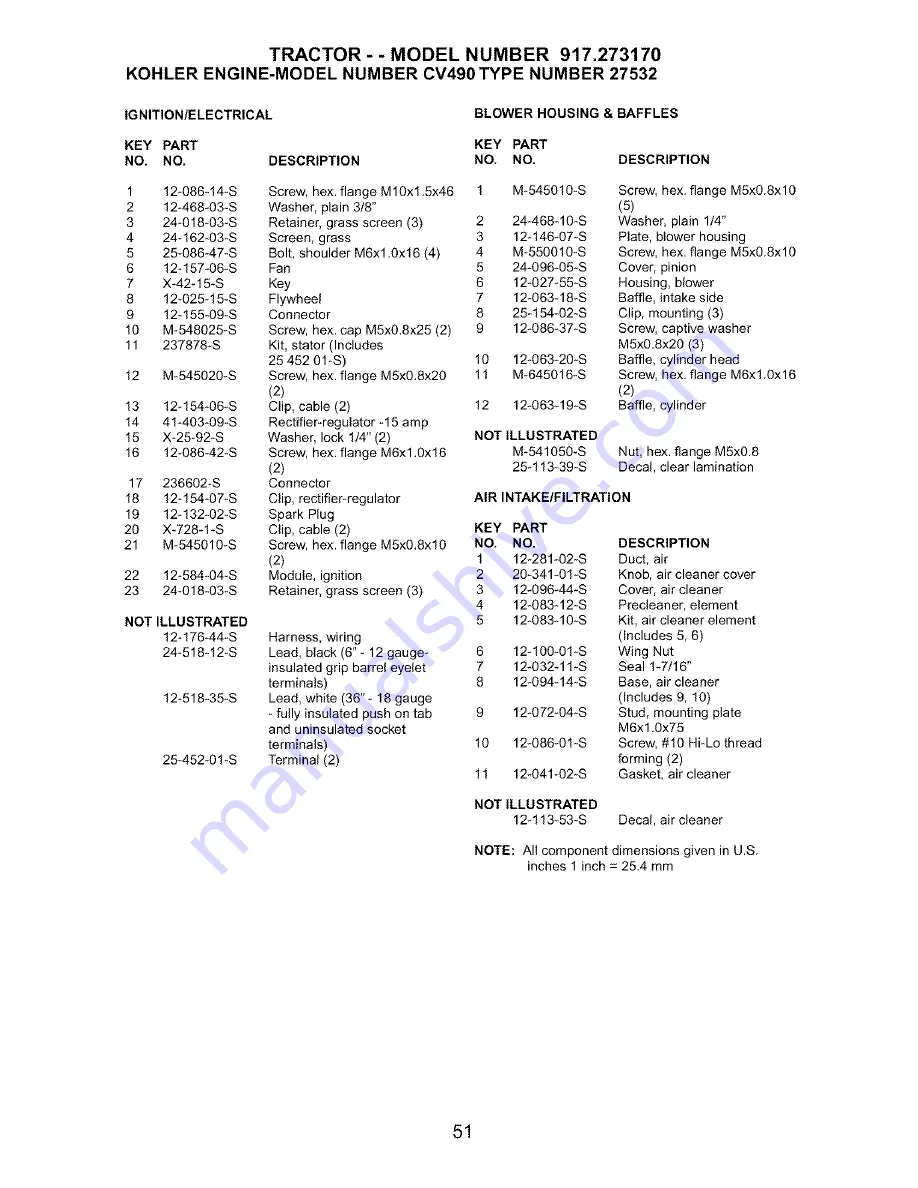 Craftsman 917.27317 Owner'S Manual Download Page 51