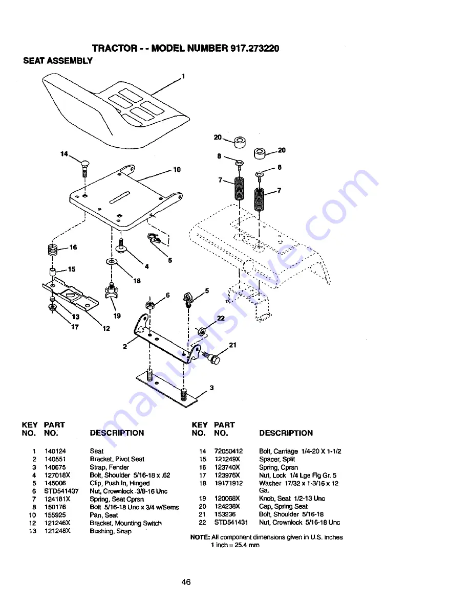 Craftsman 917.273220 Owner'S Manual Download Page 46