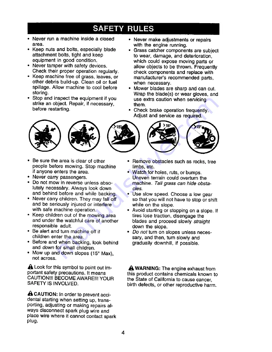 Craftsman 917.273221 Owner'S Manual Download Page 4