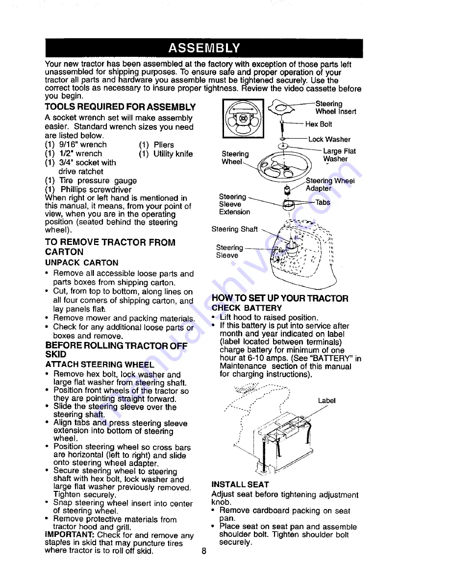 Craftsman 917.273221 Owner'S Manual Download Page 8