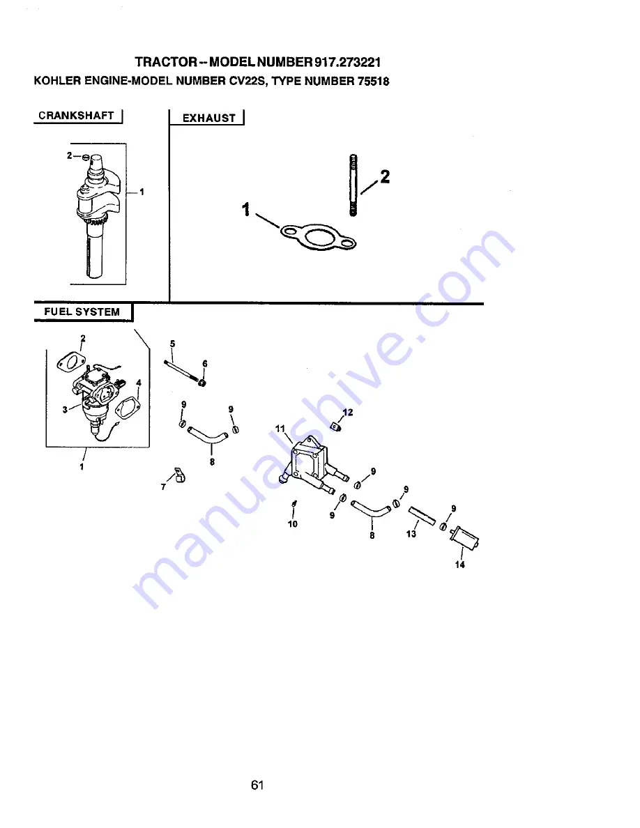 Craftsman 917.273221 Owner'S Manual Download Page 61