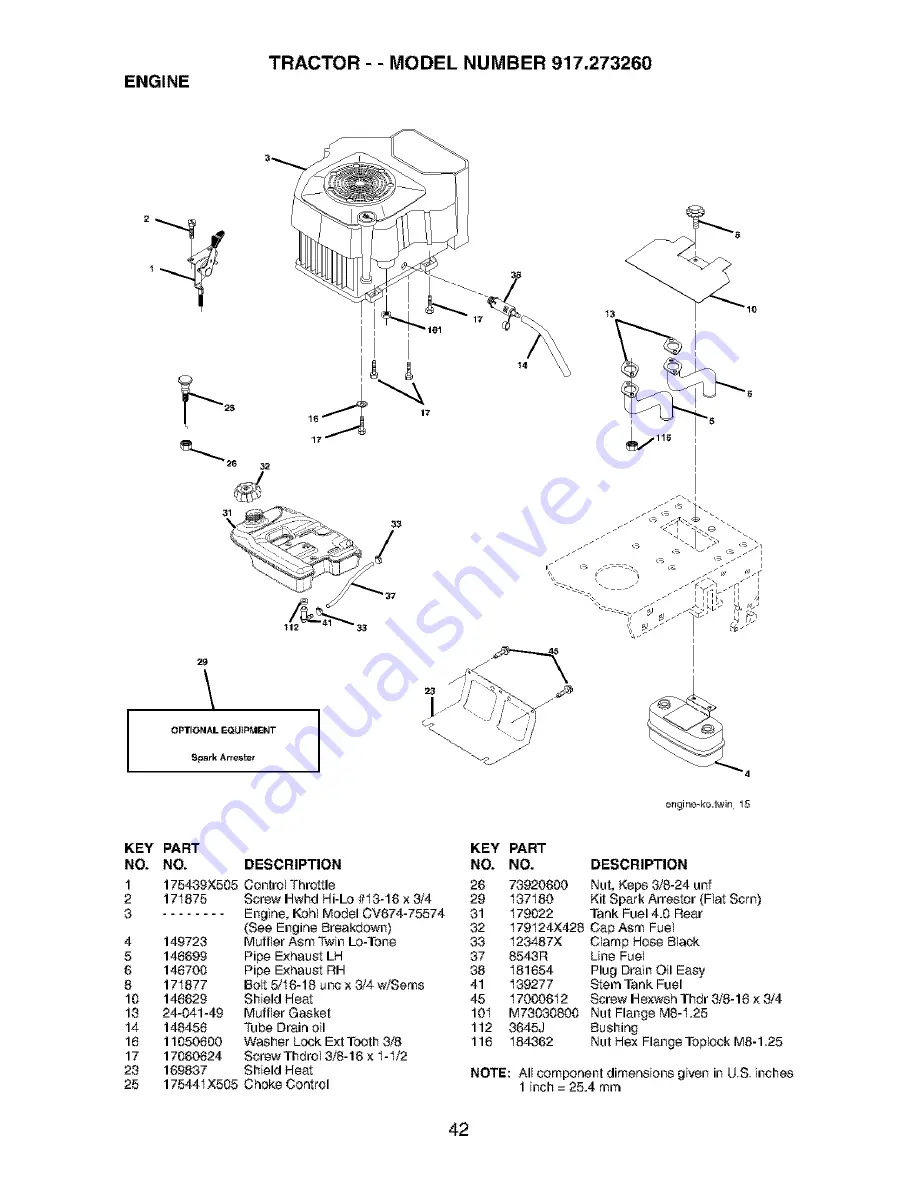 Craftsman 917.273260 Owner'S Manual Download Page 42