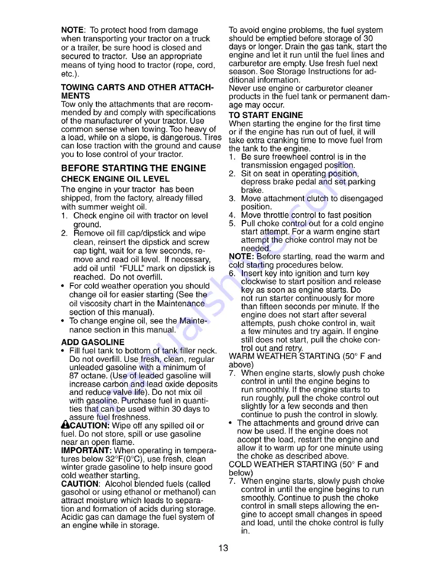 Craftsman 917.273280 Owner'S Manual Download Page 13