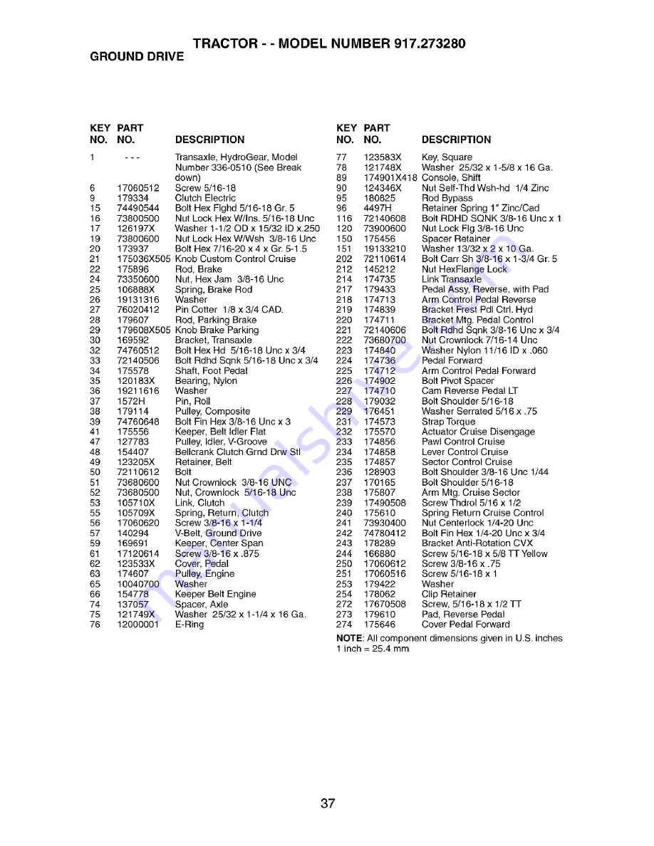 Craftsman 917.273280 Owner'S Manual Download Page 37