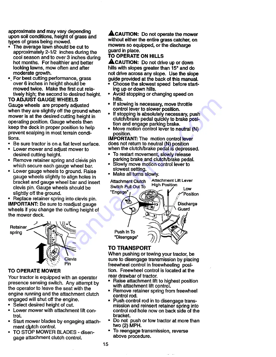 Craftsman 917.273320 Owner'S Manual Download Page 15