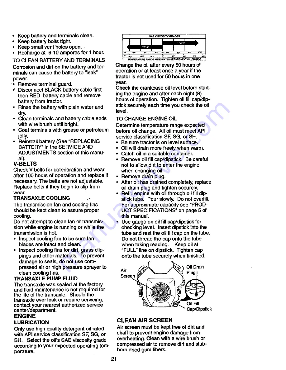 Craftsman 917.273320 Owner'S Manual Download Page 21