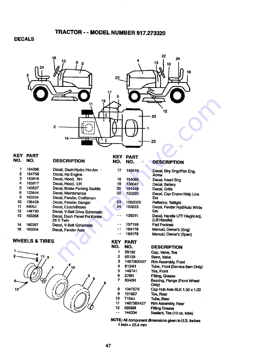 Craftsman 917.273320 Скачать руководство пользователя страница 47