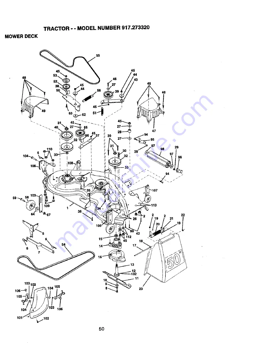 Craftsman 917.273320 Owner'S Manual Download Page 50