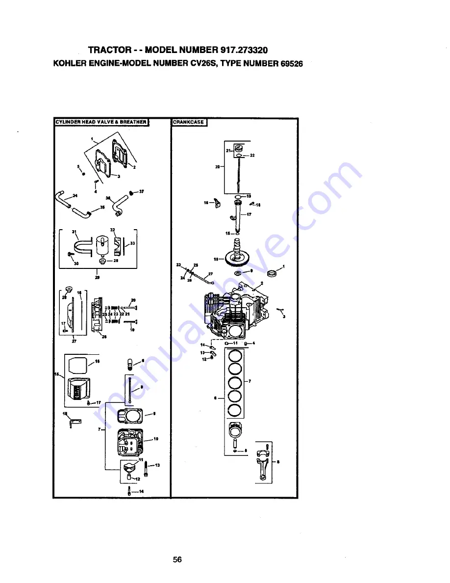 Craftsman 917.273320 Owner'S Manual Download Page 56