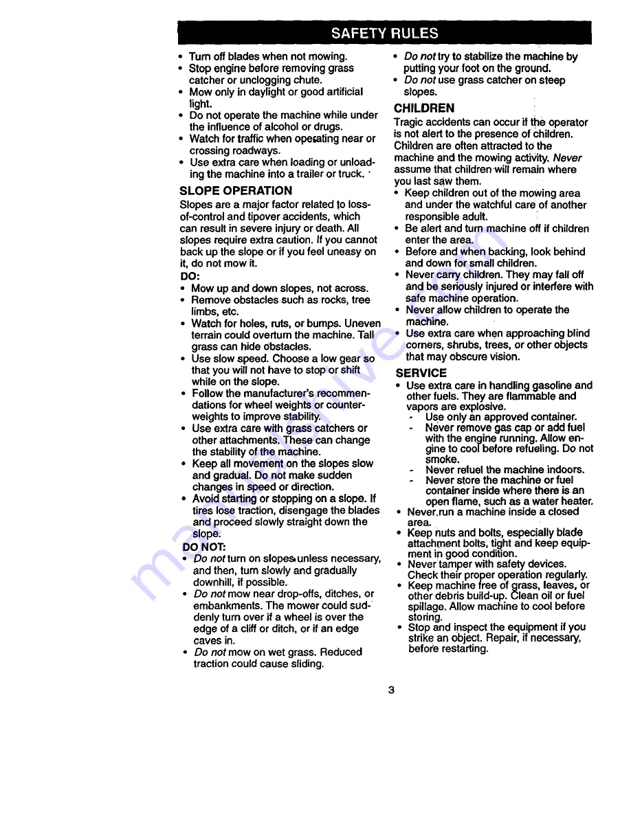 Craftsman 917.273321 Owner'S Manual Download Page 3