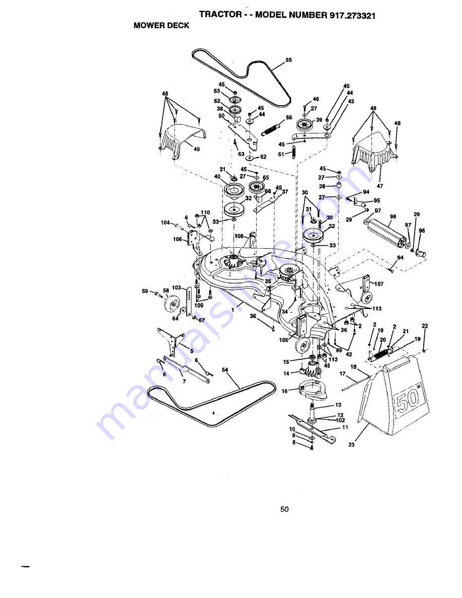 Craftsman 917.273321 Owner'S Manual Download Page 50