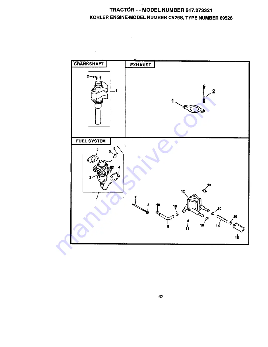 Craftsman 917.273321 Owner'S Manual Download Page 62