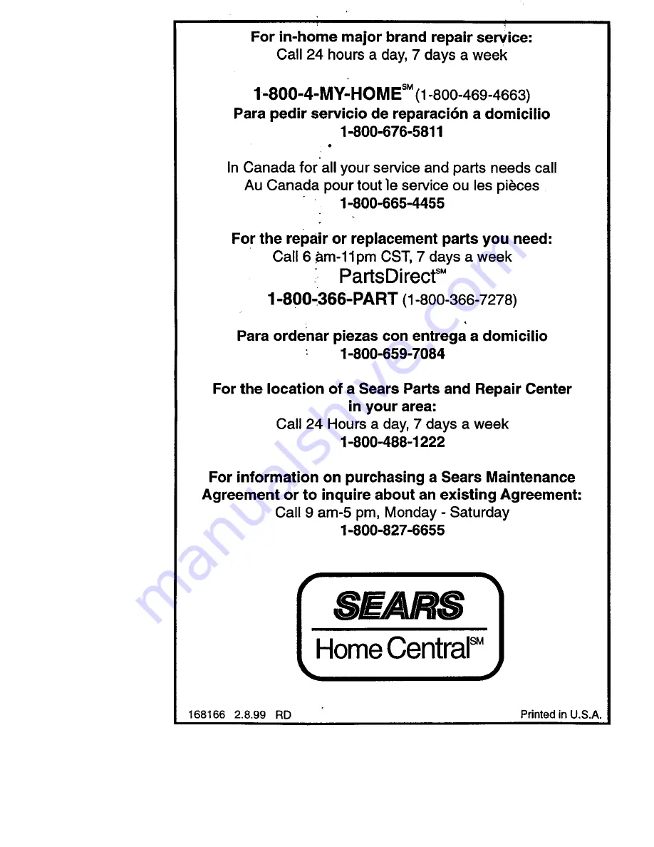 Craftsman 917.273321 Owner'S Manual Download Page 68