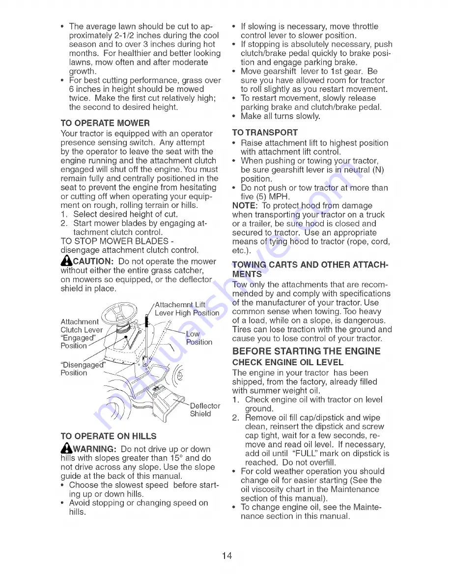 Craftsman 917.273353 Owner'S Manual Download Page 14