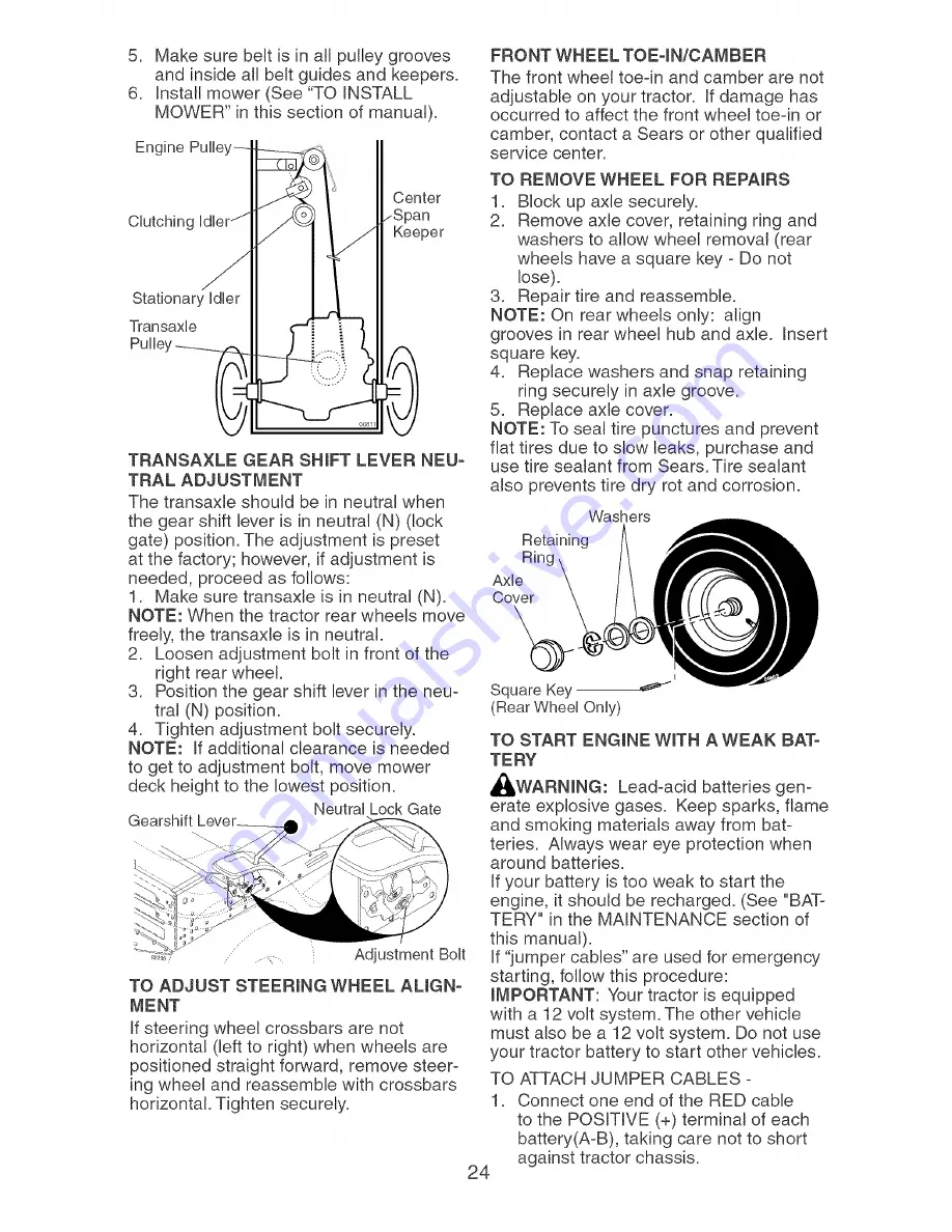 Craftsman 917.273353 Owner'S Manual Download Page 24