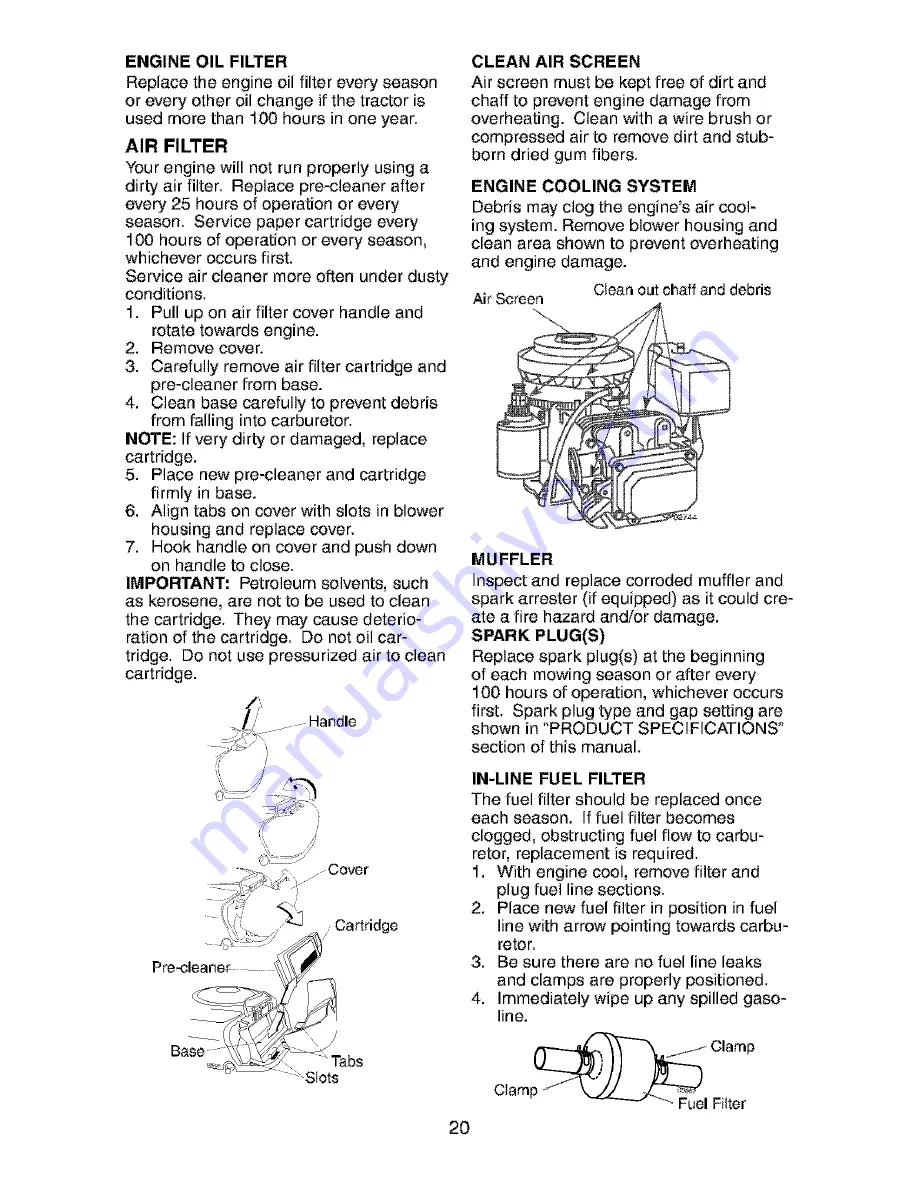 Craftsman 917.273370 Скачать руководство пользователя страница 20