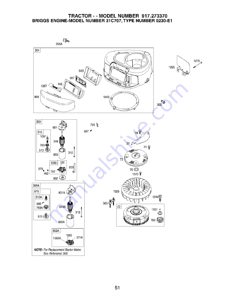 Craftsman 917.273370 Скачать руководство пользователя страница 51