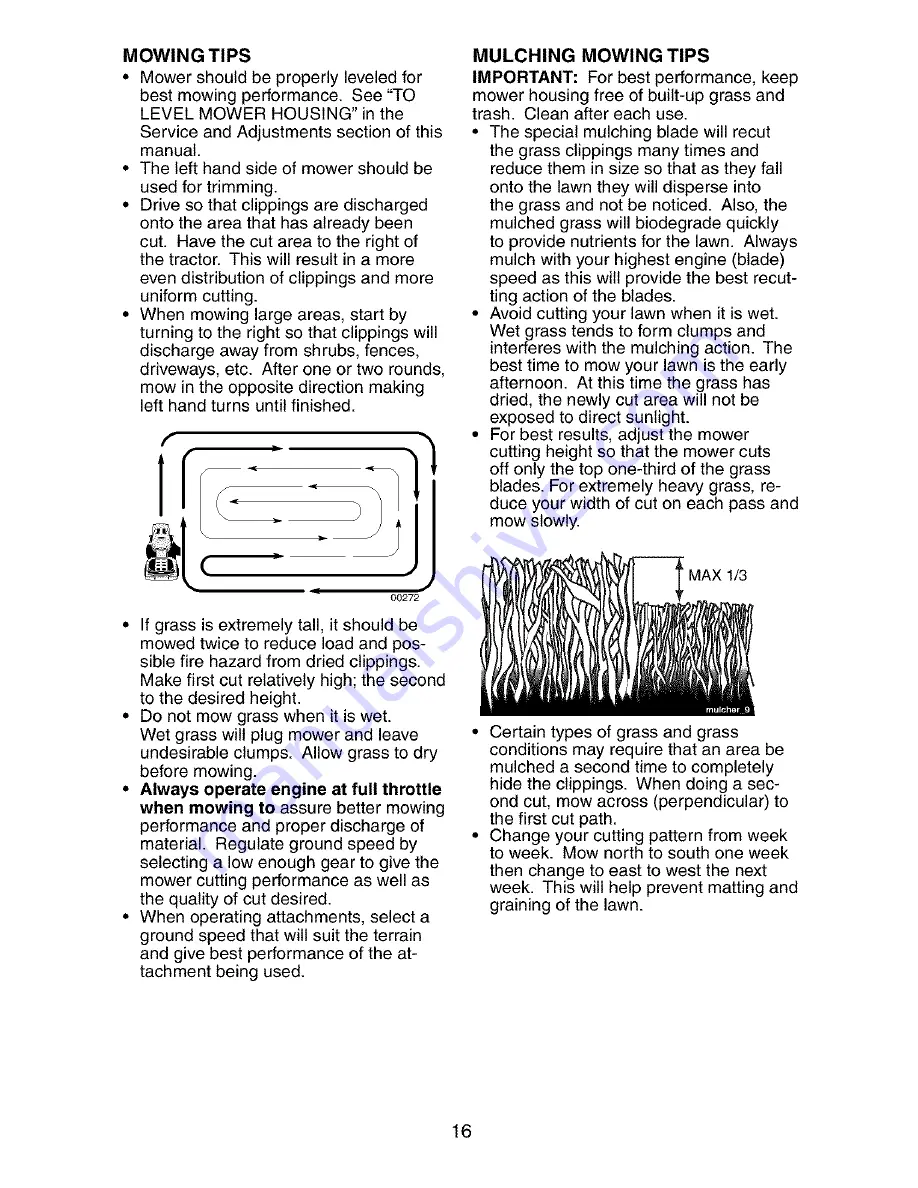 Craftsman 917.27339 Owner'S Manual Download Page 16