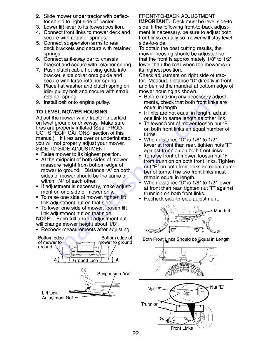 Craftsman 917.273394 Owner'S Manual Download Page 22