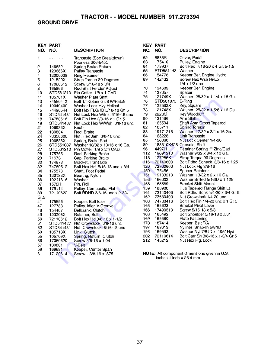 Craftsman 917.273394 Owner'S Manual Download Page 37