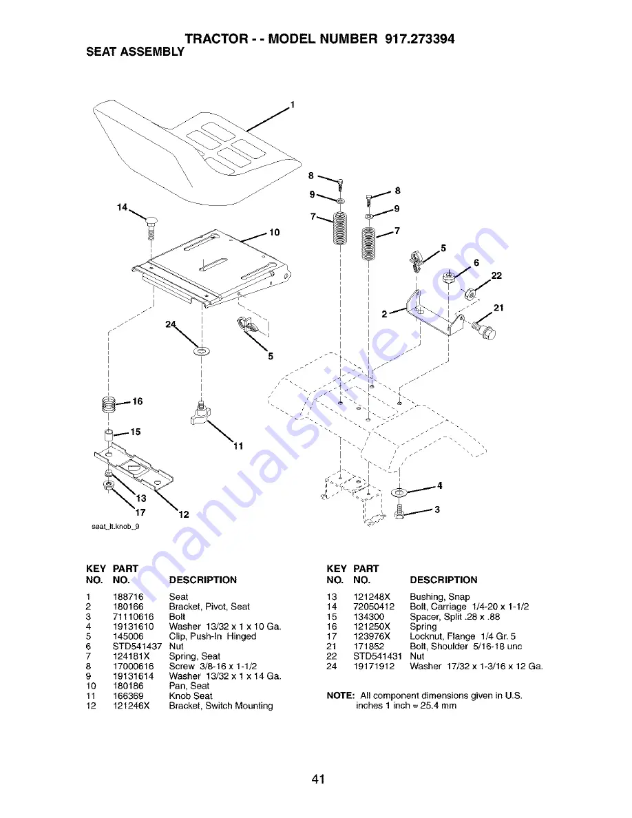 Craftsman 917.273394 Скачать руководство пользователя страница 41