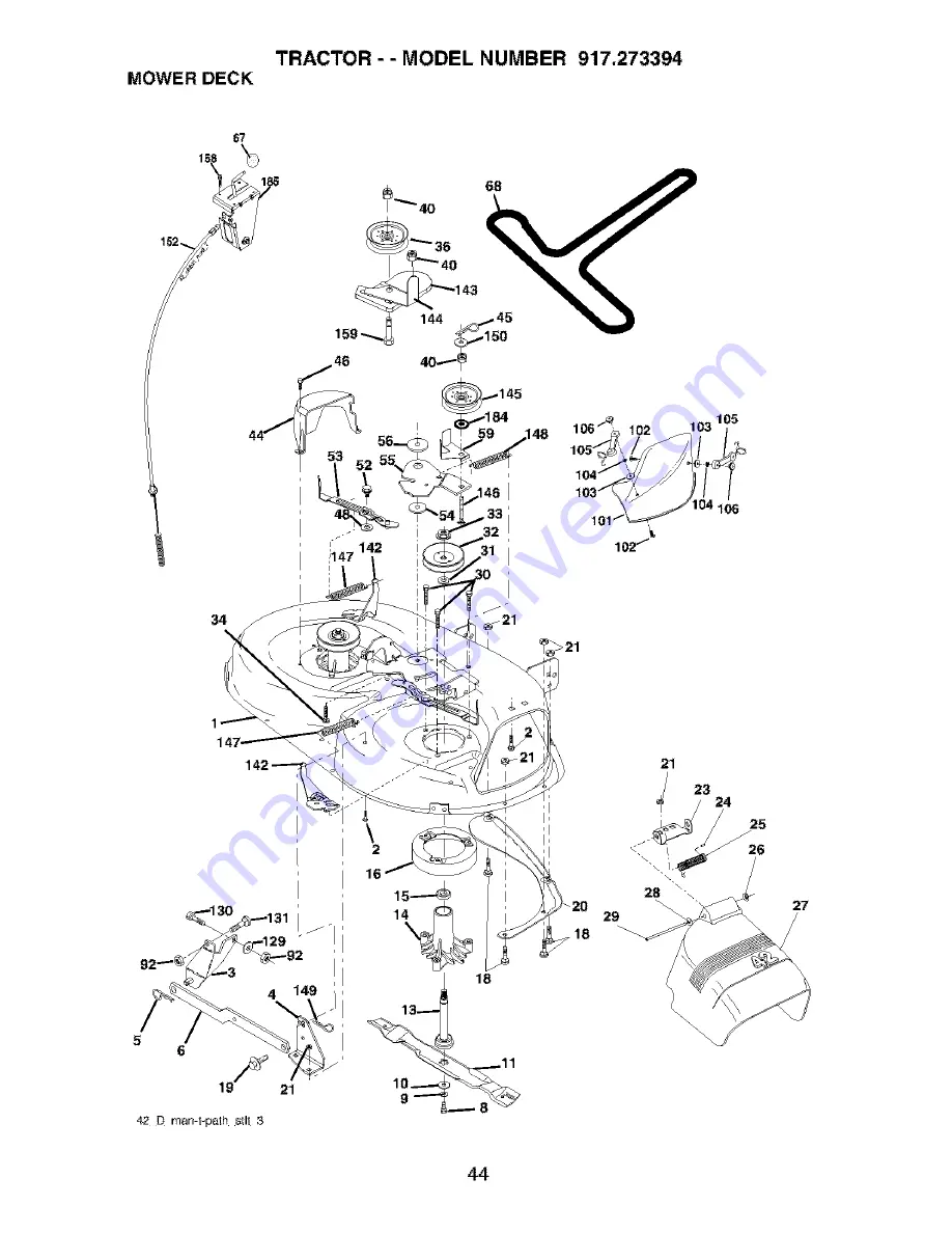 Craftsman 917.273394 Скачать руководство пользователя страница 44