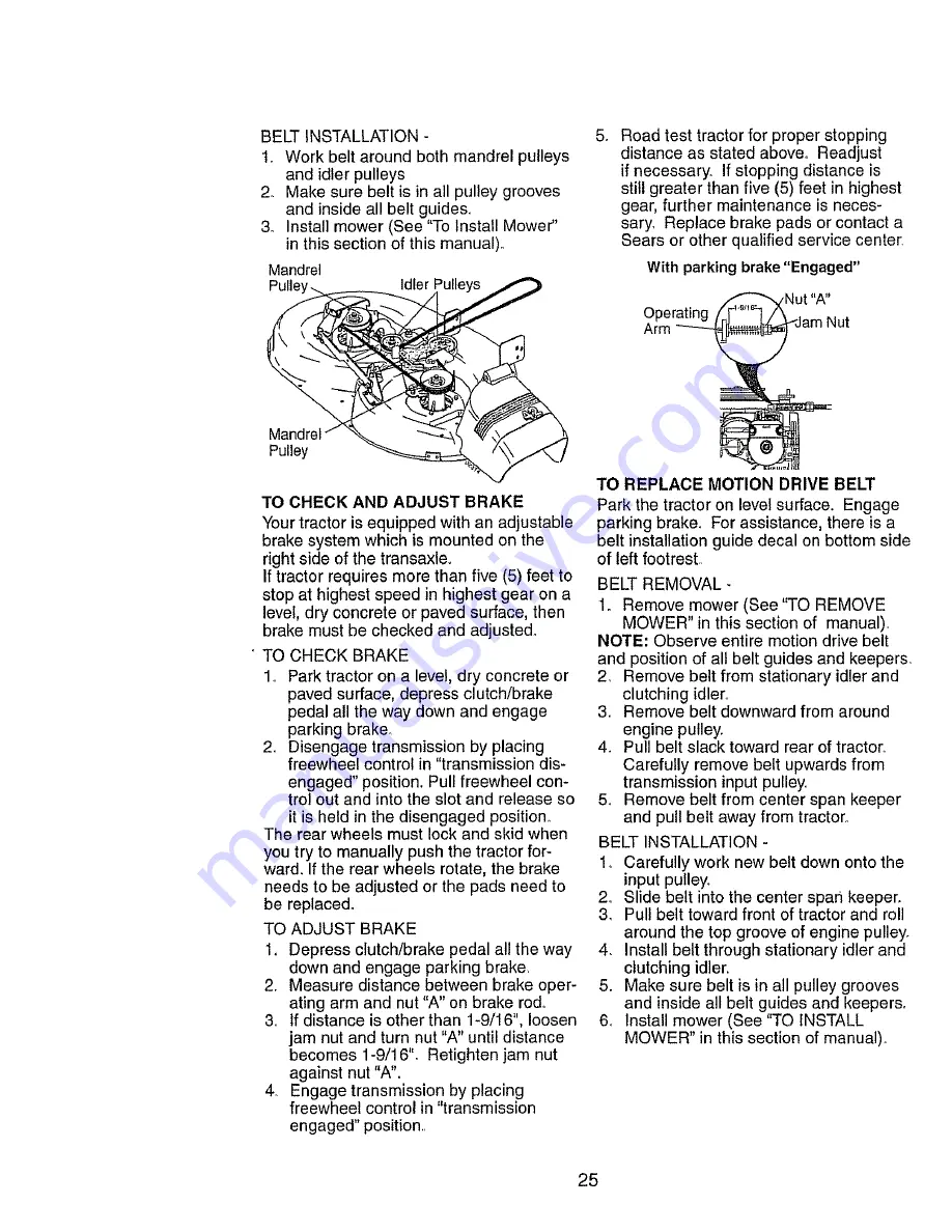 Craftsman 917.273402 Owner'S Manual Download Page 25