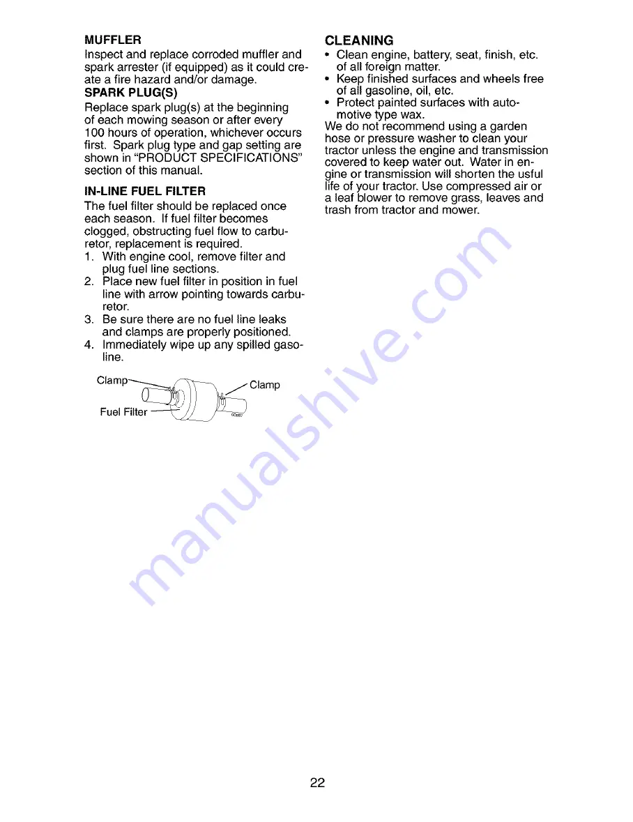 Craftsman 917.273403 Owner'S Manual Download Page 22