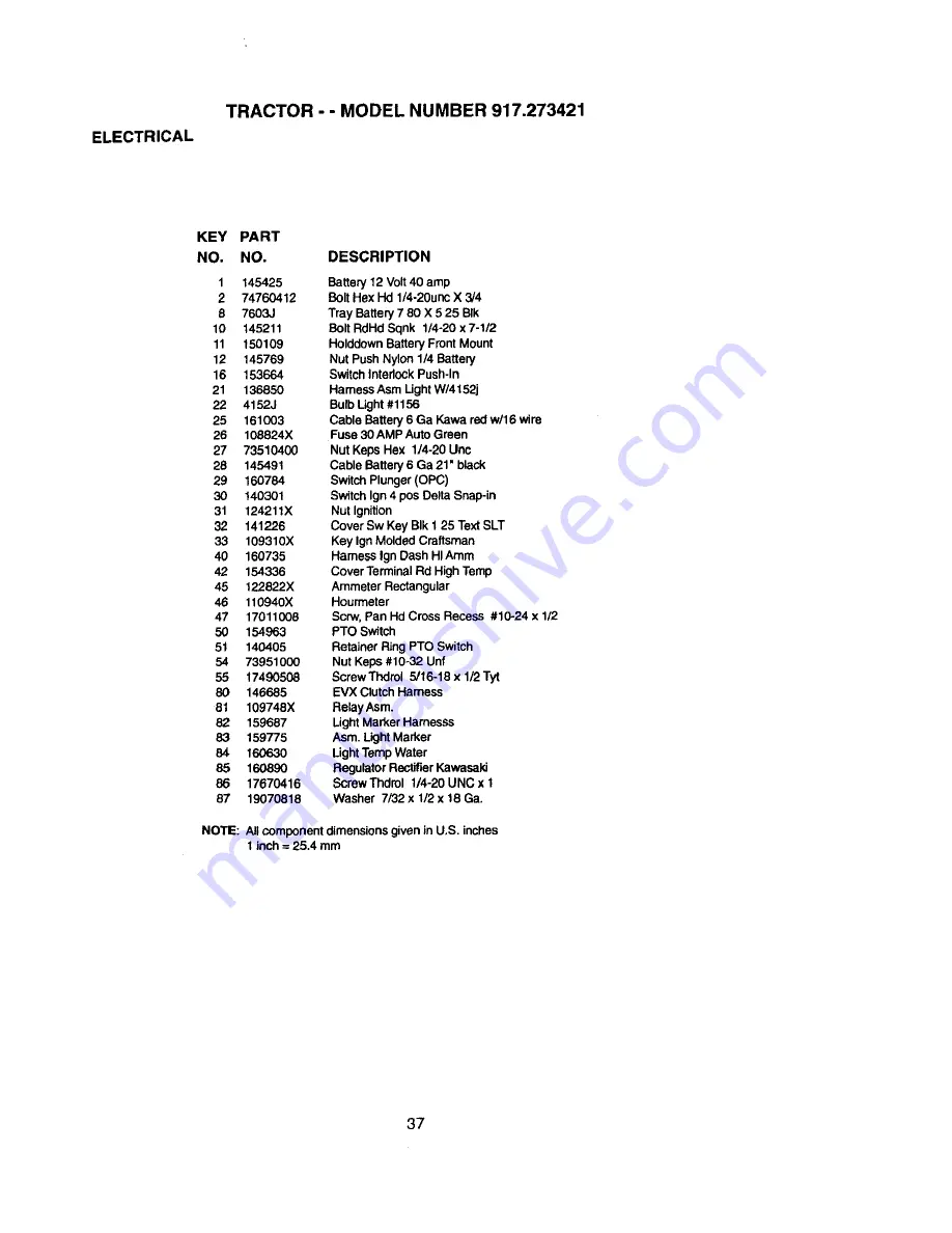 Craftsman 917.273421 Owner'S Manual Download Page 37