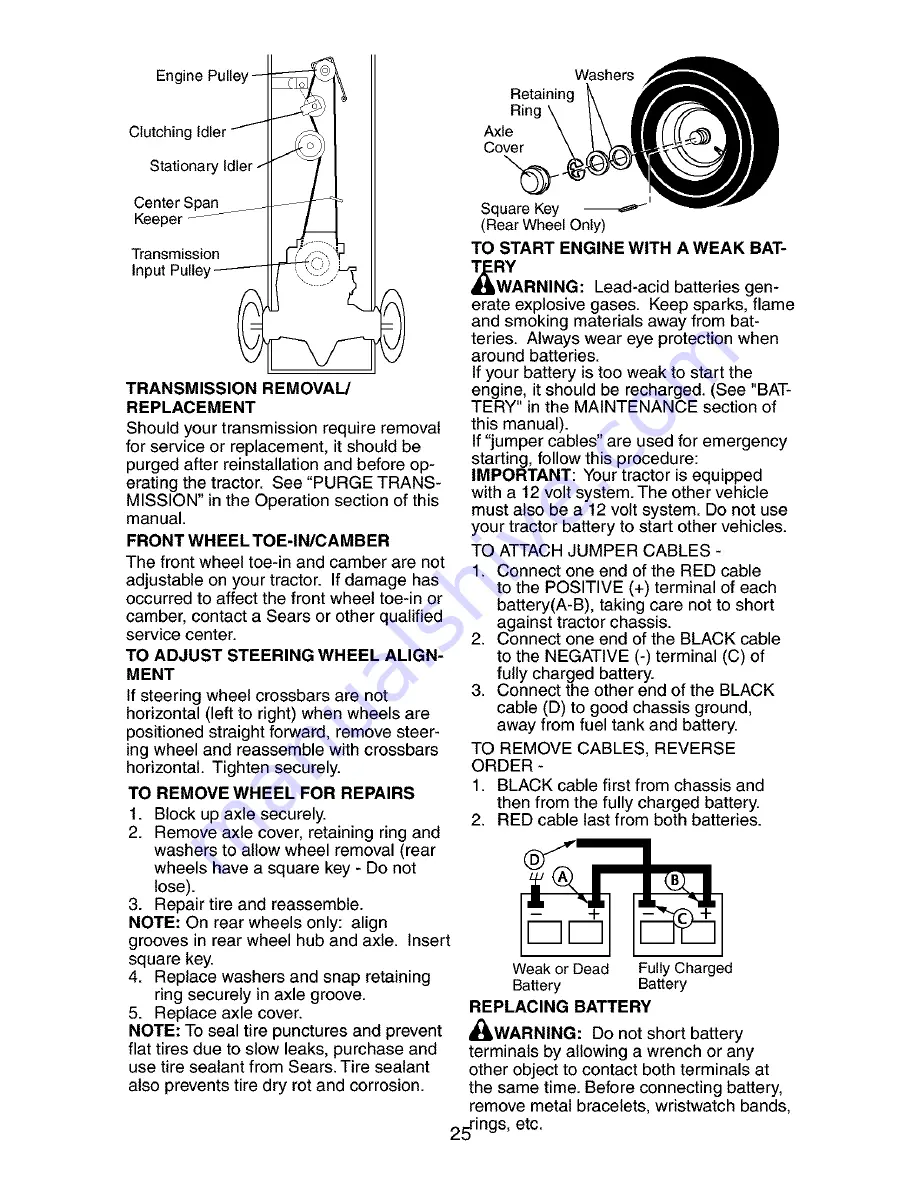 Craftsman 917.273480 Owner'S Manual Download Page 25