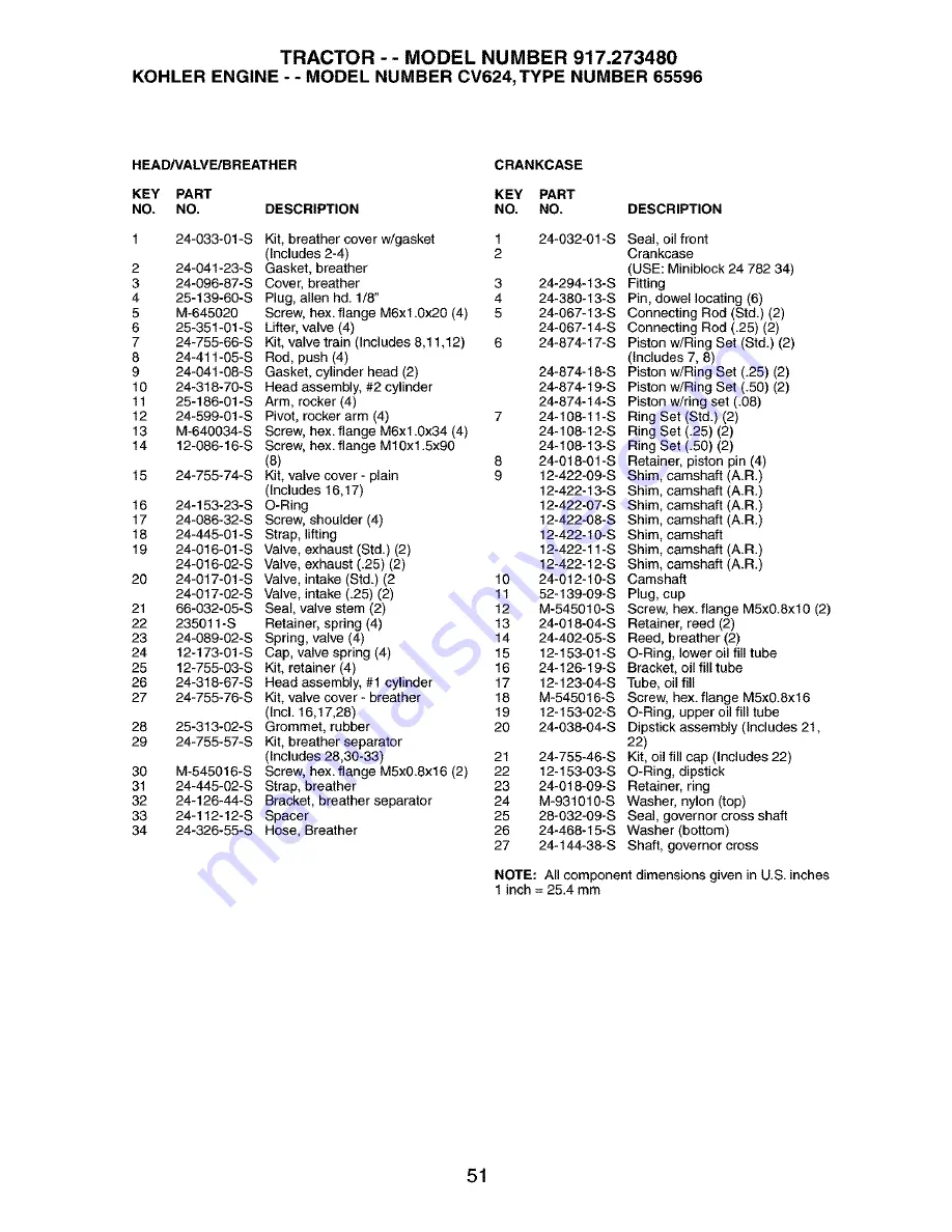 Craftsman 917.273480 Owner'S Manual Download Page 51