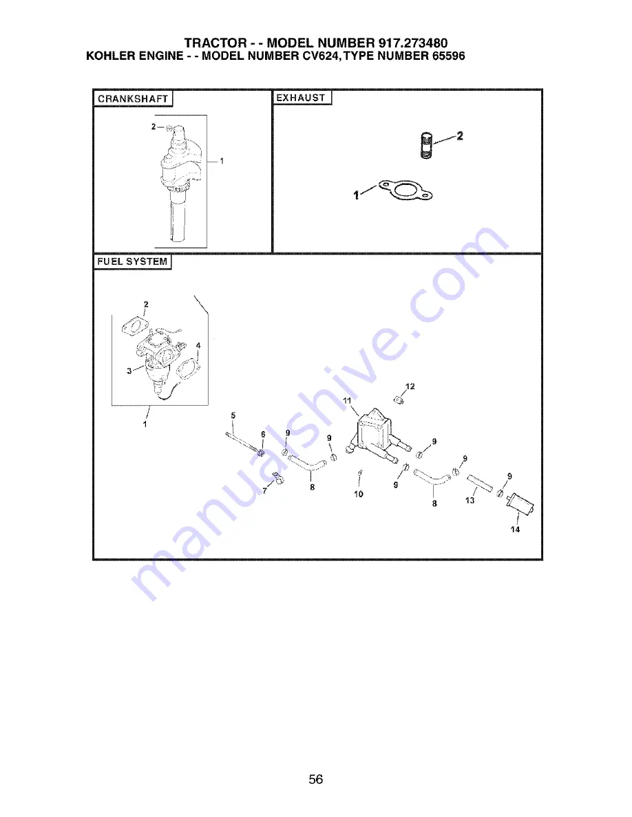 Craftsman 917.273480 Owner'S Manual Download Page 56