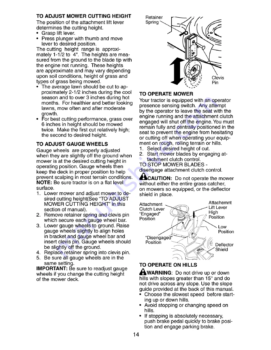 Craftsman 917.273505 Owner'S Manual Download Page 14