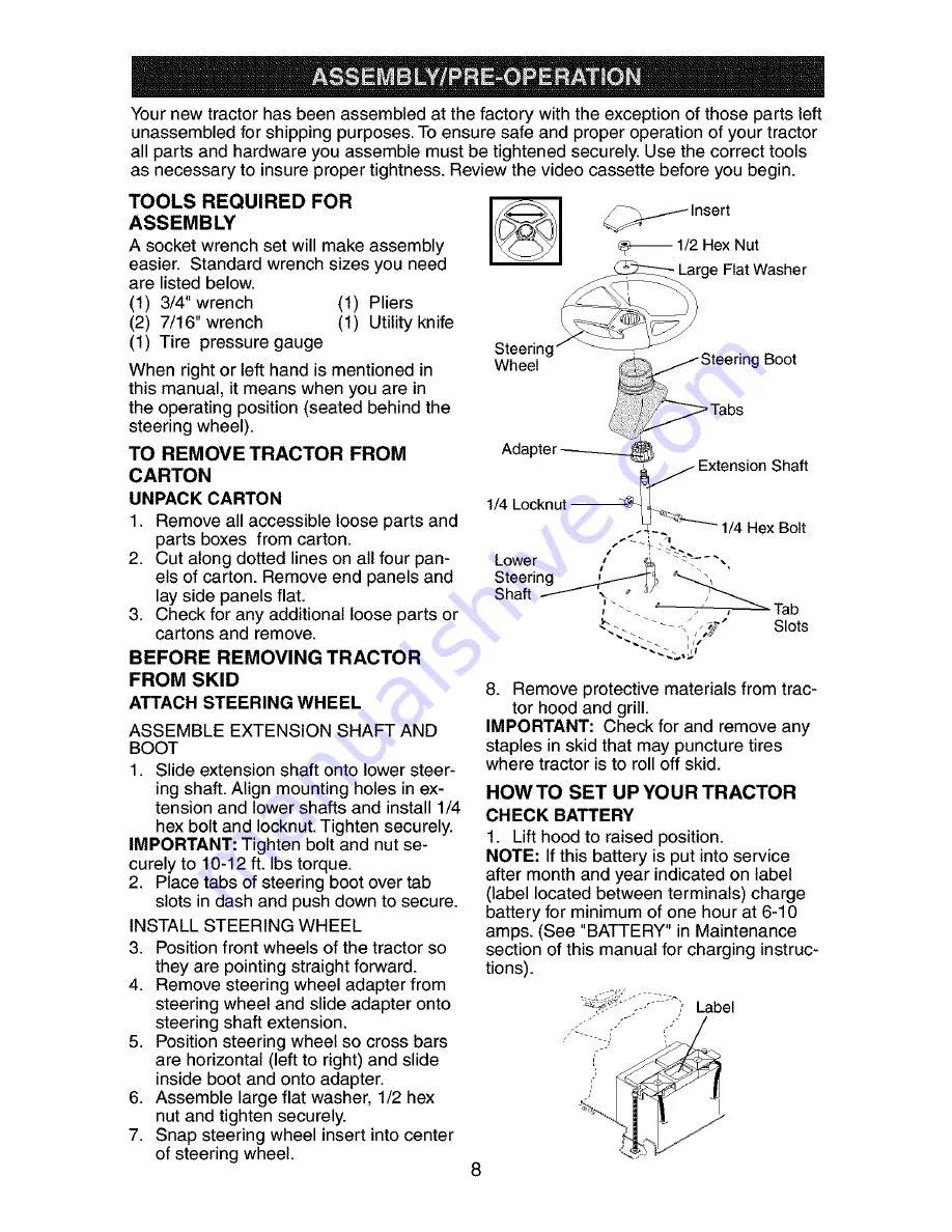 Craftsman 917.27351 Owner'S Manual Download Page 8